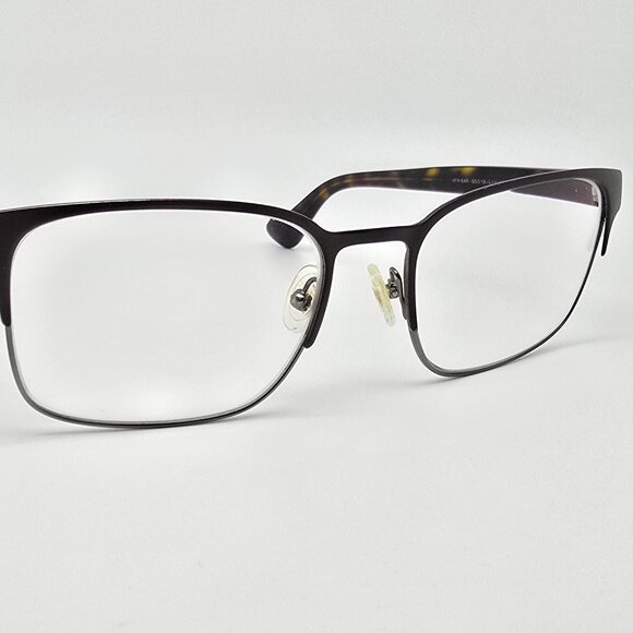 *SOLD* Prada VPR 64R LAH-1O1 Matte Brown Gunmetal Eyeglasses Frame Italy 55mm - Picture 6 of 12